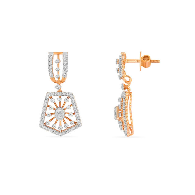 Tanishq 18KT Diamond Neckwear with Earrings for Women 4