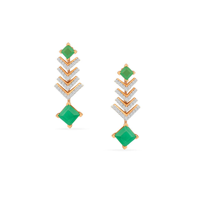 Tanishq 18KT Diamond Neckwear with Earrings for Women 4
