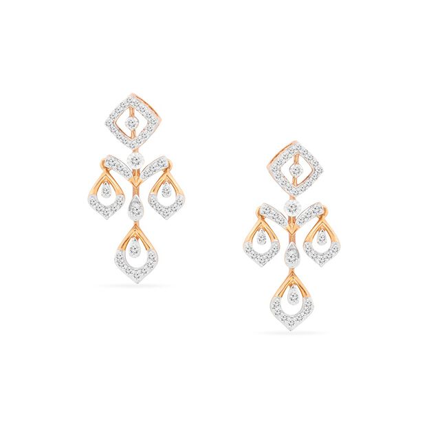 Tanishq 18KT Diamond Neckwear with Earrings for Women 3