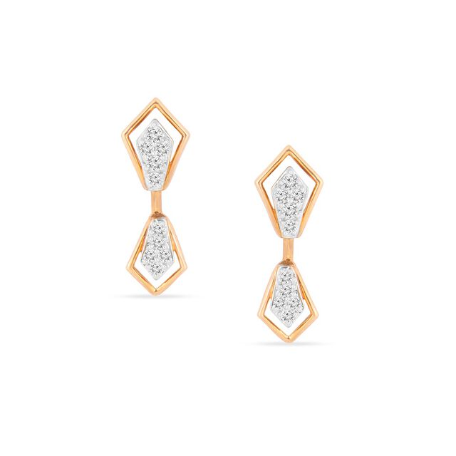 Tanishq 18KT Diamond Neckwear with Earrings for Women 4