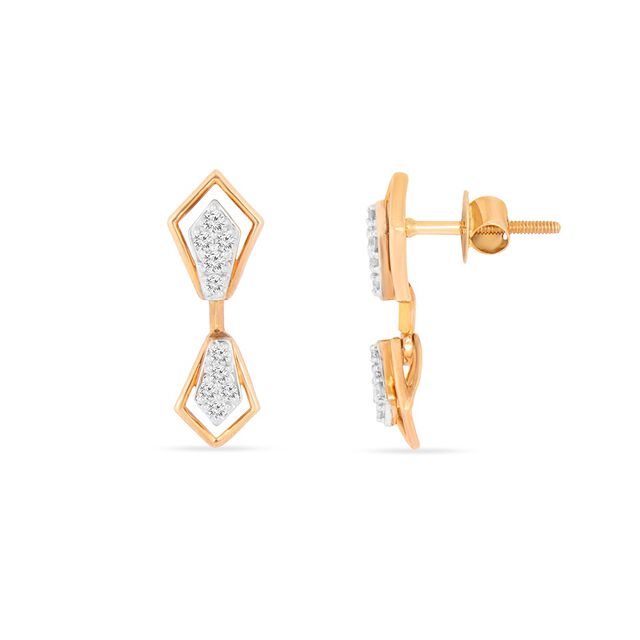 Tanishq 18KT Diamond Neckwear with Earrings for Women 5