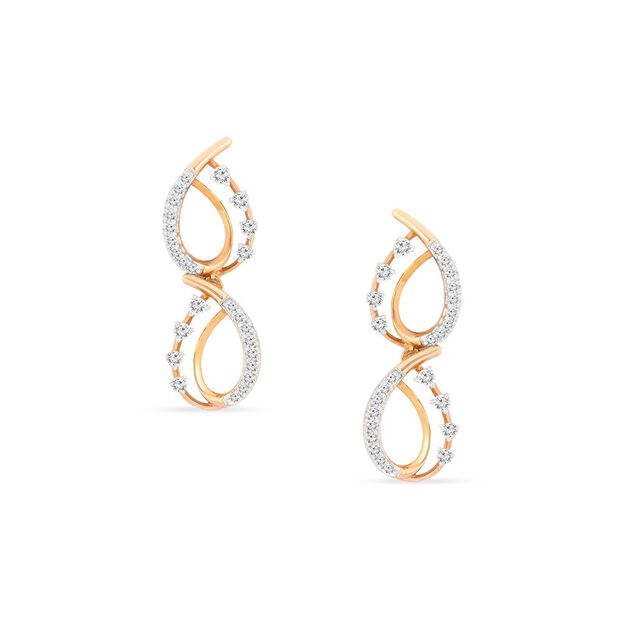 Tanishq 18KT Diamond Neckwear with Earrings for Women 4