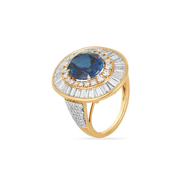 Tanishq 18KT Diamond Finger Ring for Women 2