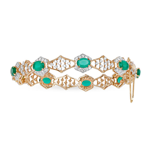 Tanishq 18KT Diamond Bangle for Women 2