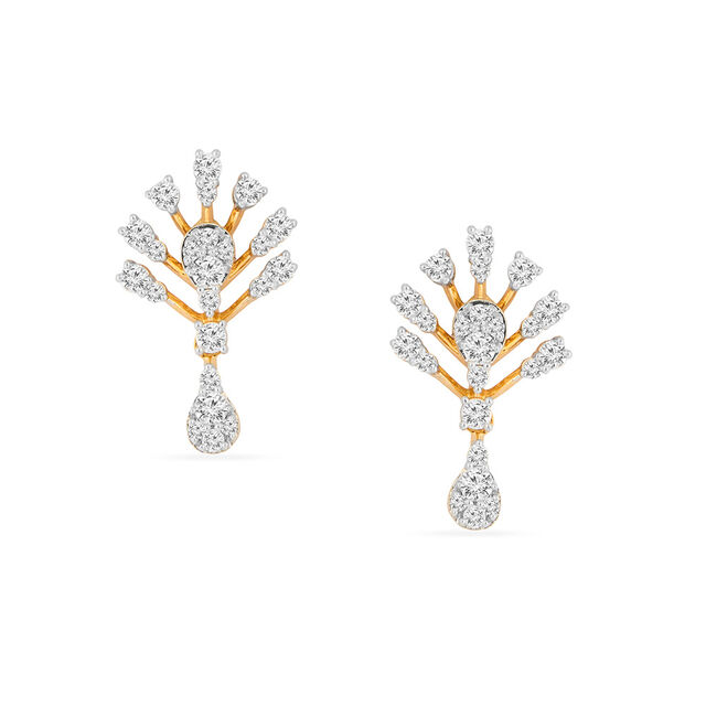 Tanishq 18KT Diamond Neckwear with Earrings for Women 4