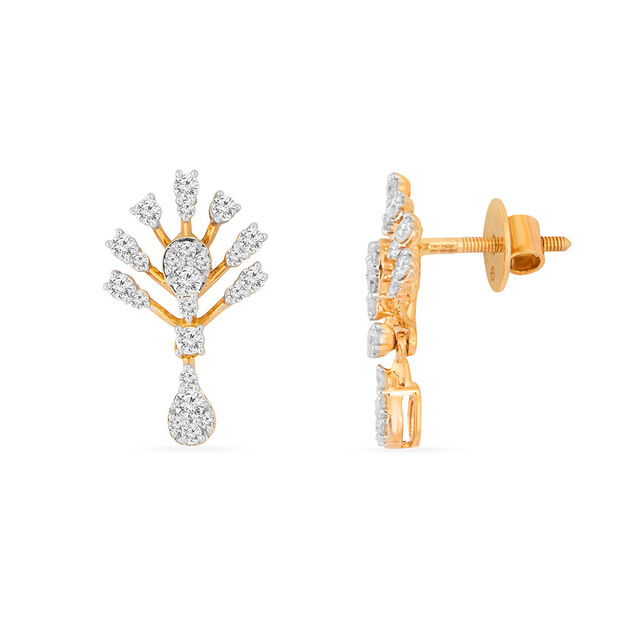Tanishq 18KT Diamond Neckwear with Earrings for Women 5
