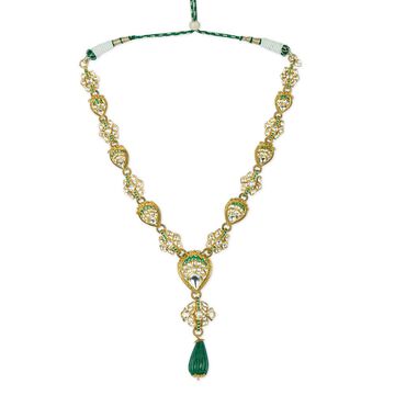 Tanishq 18KT Glass Kundan Necklace for Women