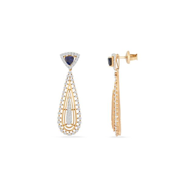 Tanishq 18KT  Gold Neckwear with Earrings for Women 4