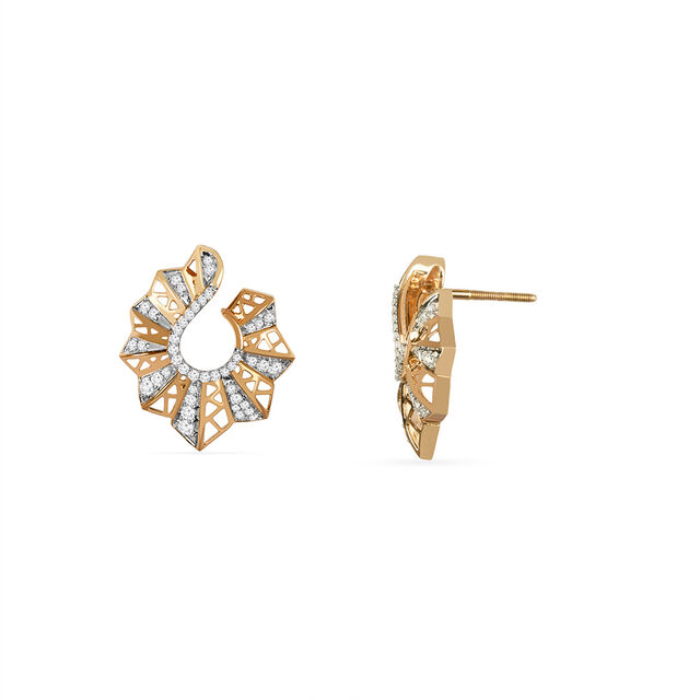 Tanishq 18KT Diamond Pendant with Earrings for Women 6