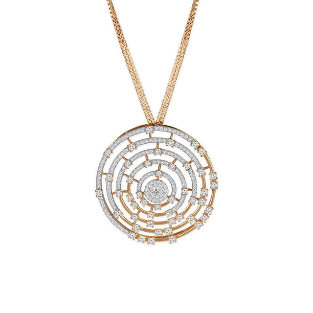 Tanishq 18KT Diamond Pendant with Earrings for Women 3