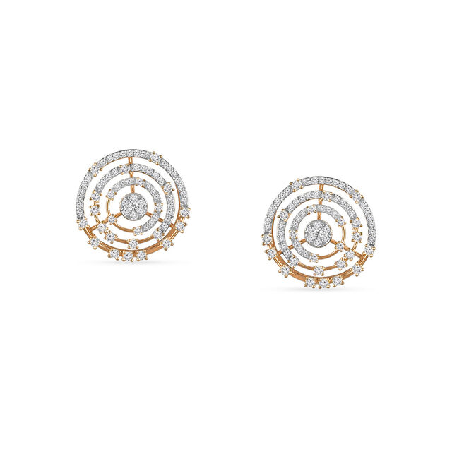 Tanishq 18KT Diamond Pendant with Earrings for Women 5