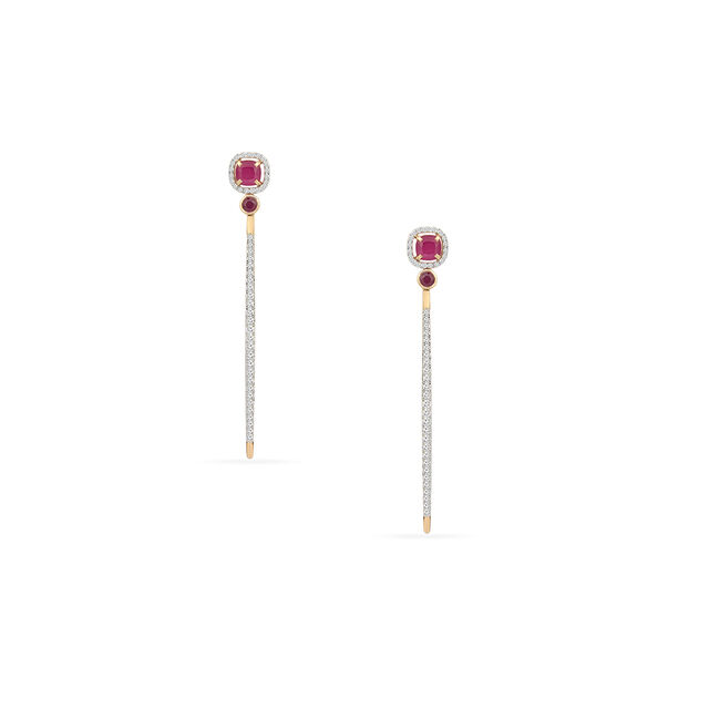 Tanishq 18KT Diamond Earrings 