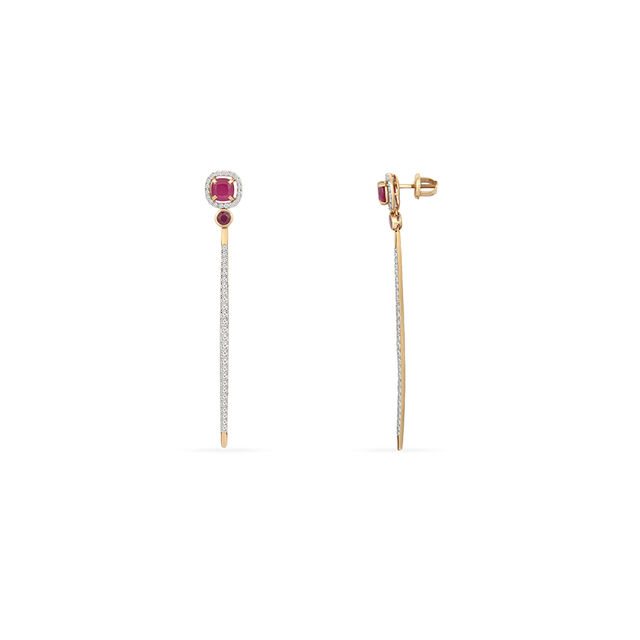 Tanishq 18KT Diamond Earrings 4