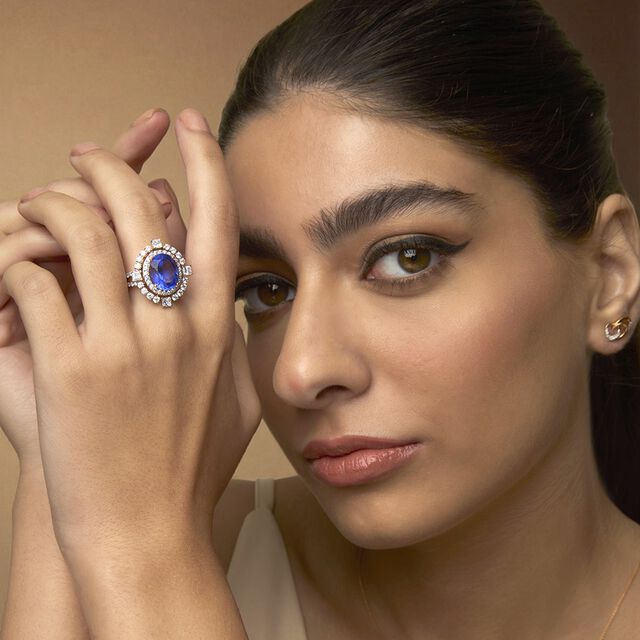 Tanishq 18KT Diamond Finger Ring for Women 2