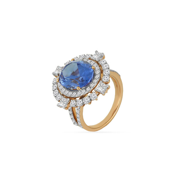 Tanishq 18KT Diamond Finger Ring for Women 3