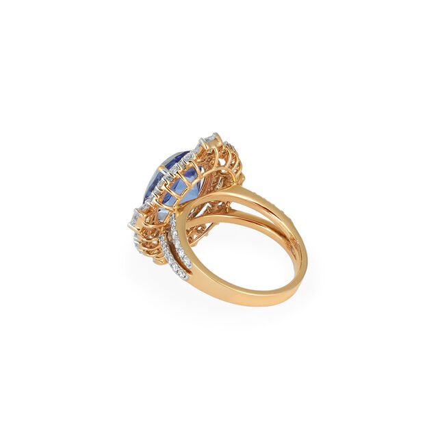 Tanishq 18KT Diamond Finger Ring for Women 4