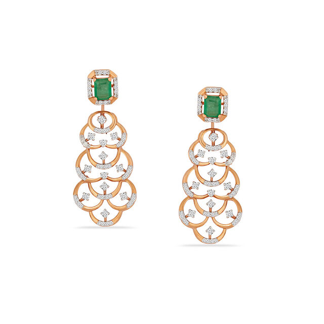 Tanishq 18KT Diamond Necklace Set for Women 4