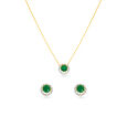 Tanishq 18 Karat Diamond Necklace Set for Women 