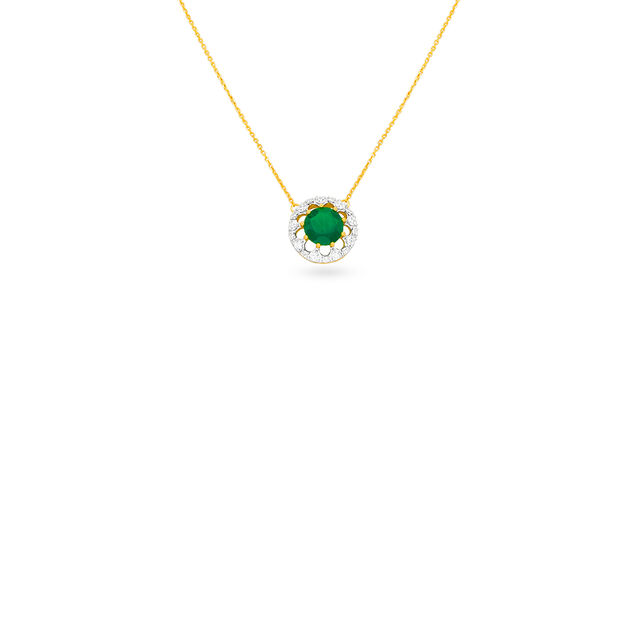 Tanishq 18 Karat Diamond Necklace Set for Women 2