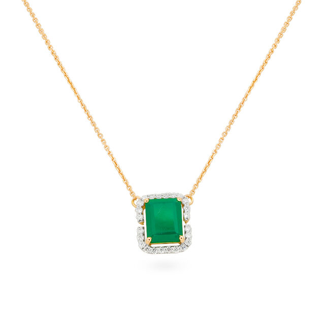 Tanishq 18 Karat Diamond Necklace Set for Women 2