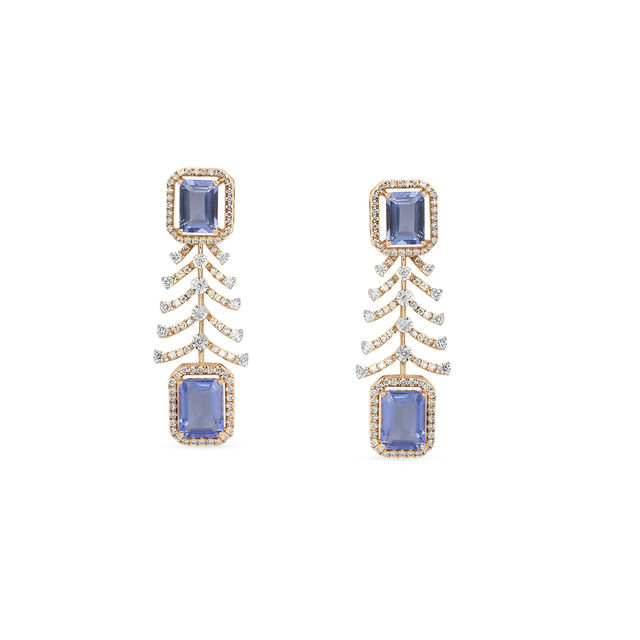 Tanishq 18KT Diamond Necklace Set for Women 4