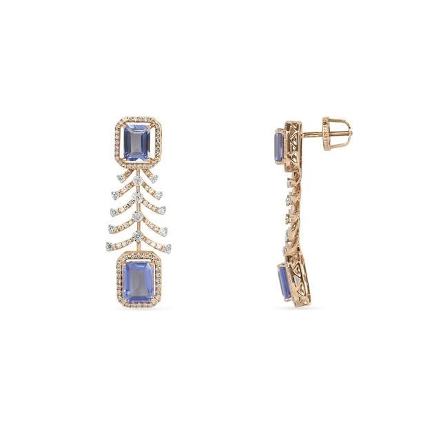 Tanishq 18KT Diamond Necklace Set for Women 5