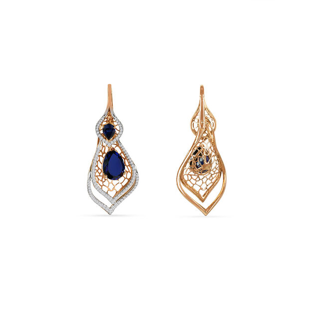 Tanishq 18KT Diamond Drop Earrings for Women 3