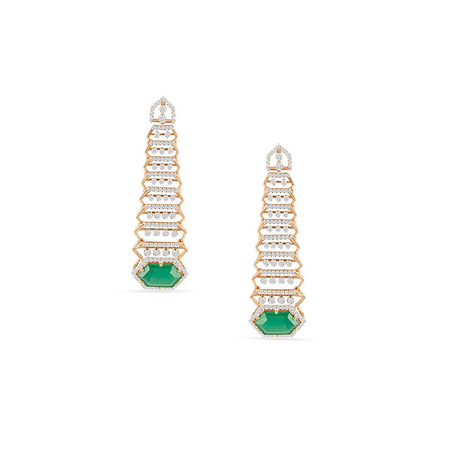 Tanishq 18KT Diamond Drop Earrings for Women 