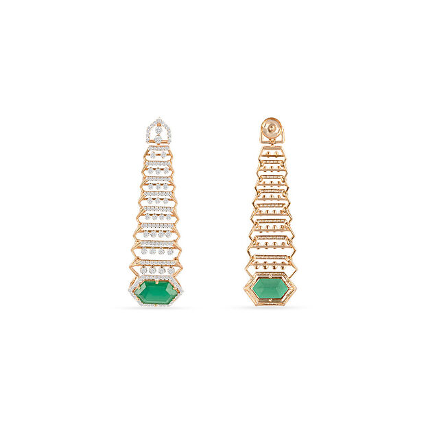 Tanishq 18KT Diamond Drop Earrings for Women 4