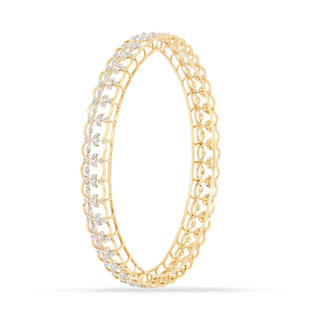 Tanishq 18KT Diamond Bangle for Women 2
