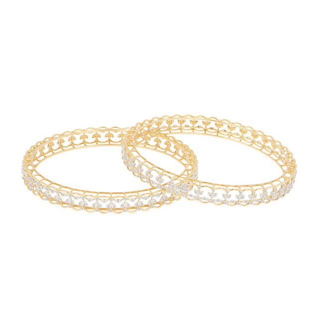 Tanishq 18KT Diamond Bangle for Women 4