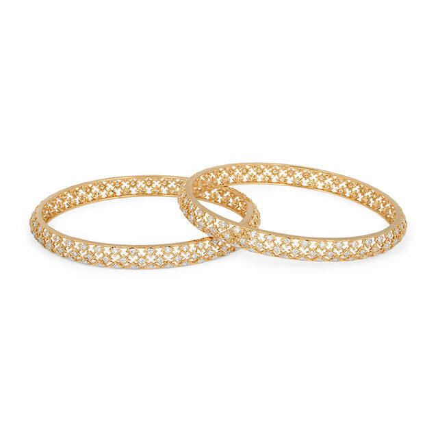Tanishq 18KT Diamond Bangle for Women 3