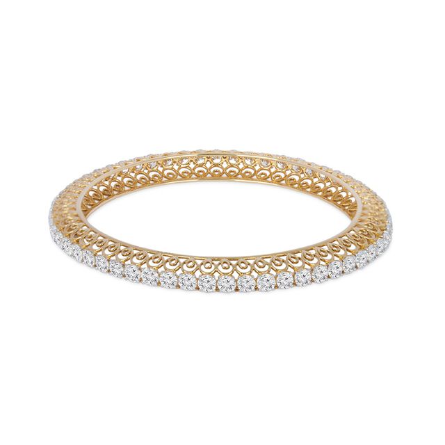 Tanishq 18KT Diamond Bangle for Women 