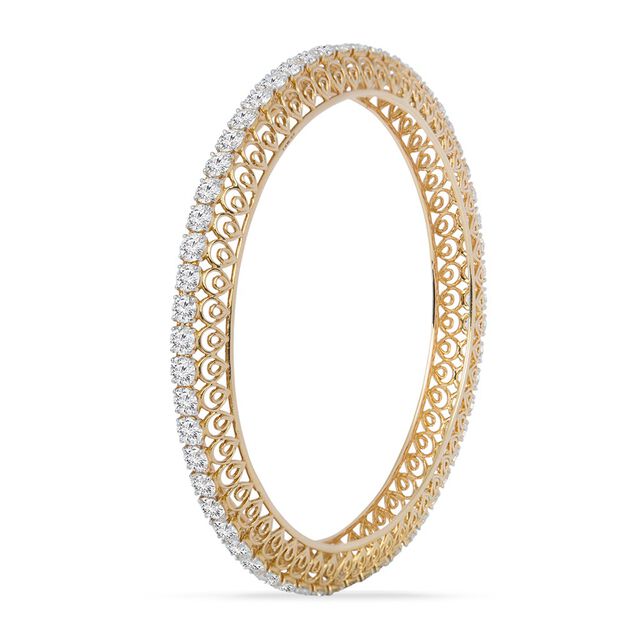 Tanishq 18KT Diamond Bangle for Women 2