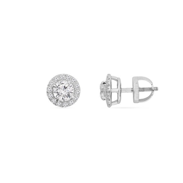 Tanishq 18KT Diamond Stud Earrings for Women 3
