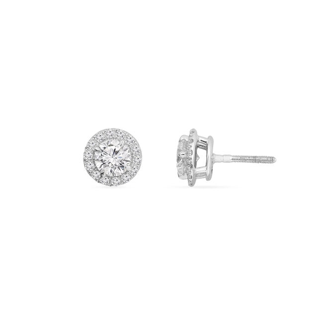 Tanishq 18KT Diamond Stud Earrings for Women 5