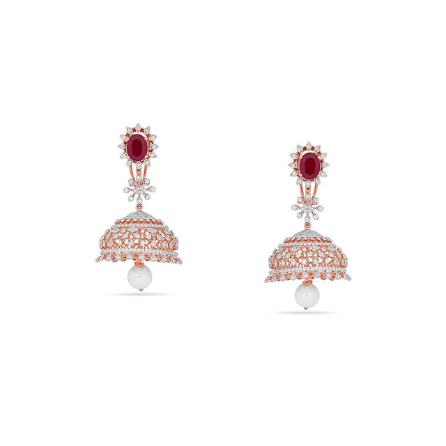 Tanishq 18KT Diamond Earrings for Women 