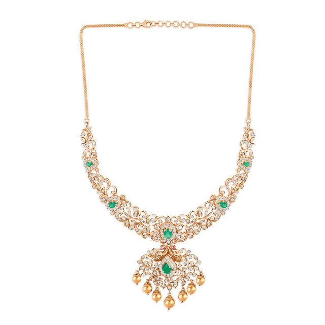Tanishq 18KT Diamond Necklace for Women 