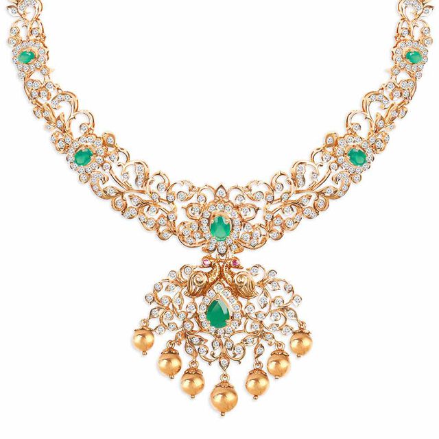Tanishq 18KT Diamond Necklace for Women 2