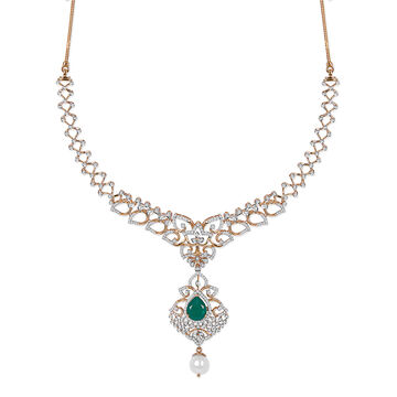 Tanishq 18KT Diamond Necklace for Women