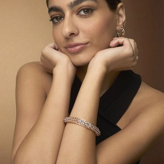 Tanishq 18KT Diamond Bangle for Women 2