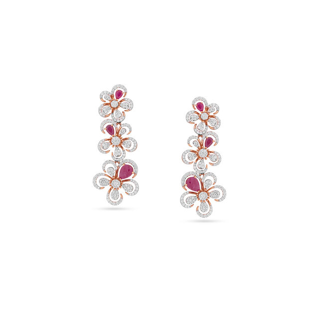 Tanishq 18KT Diamond Necklace Set for Women 3