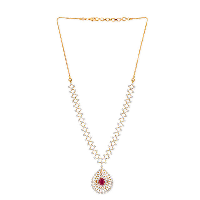 Tanishq 18KT Diamond Necklace for Women 