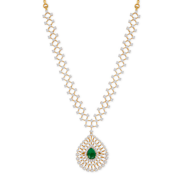 Tanishq 18KT Diamond Necklace for Women 4