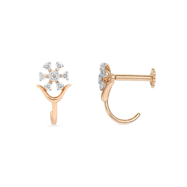 Tanishq 18KT Diamond Nose Pin for Women 2