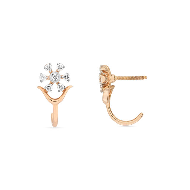 Tanishq 18KT Diamond Nose Pin for Women 3
