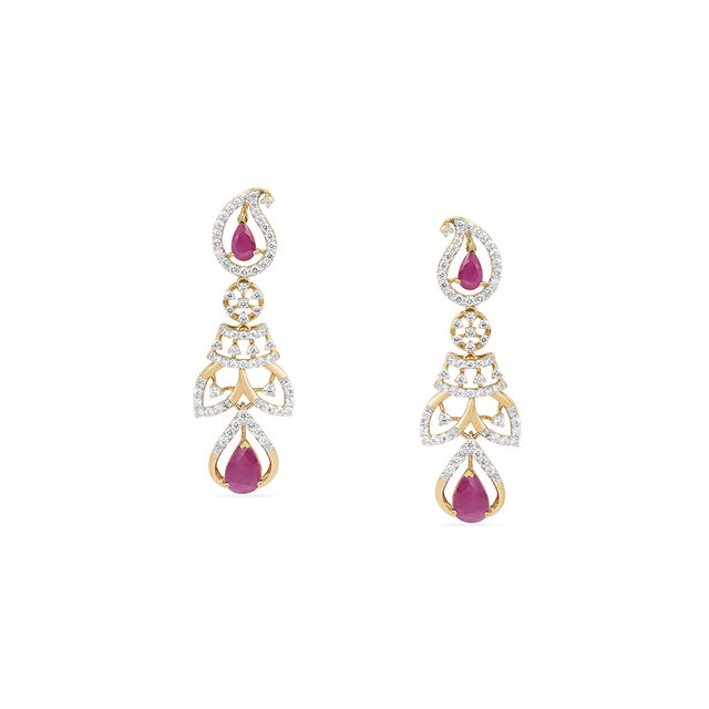 Tanishq 18KT Diamond Necklace Set for Women 5