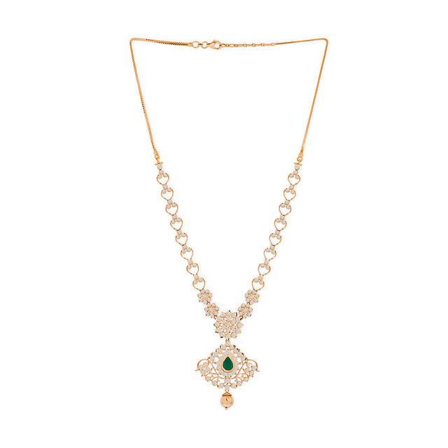 Tanishq 18KT Diamond Necklace for Women 