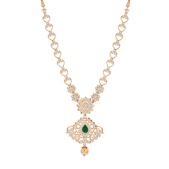 Tanishq 18KT Diamond Necklace for Women 2