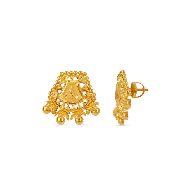 Tanishq 22KT Gold Earrings for Women 2